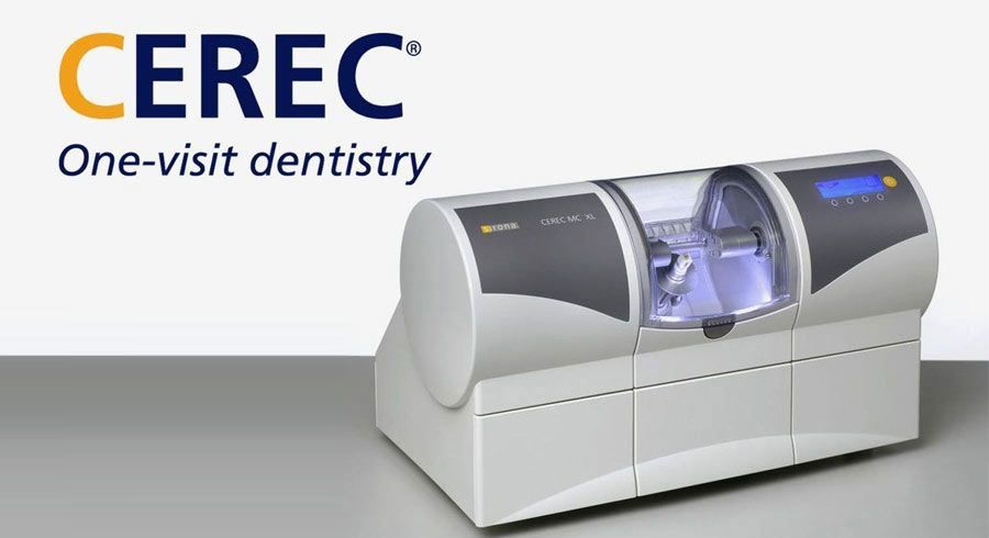 CEREC logo and machine